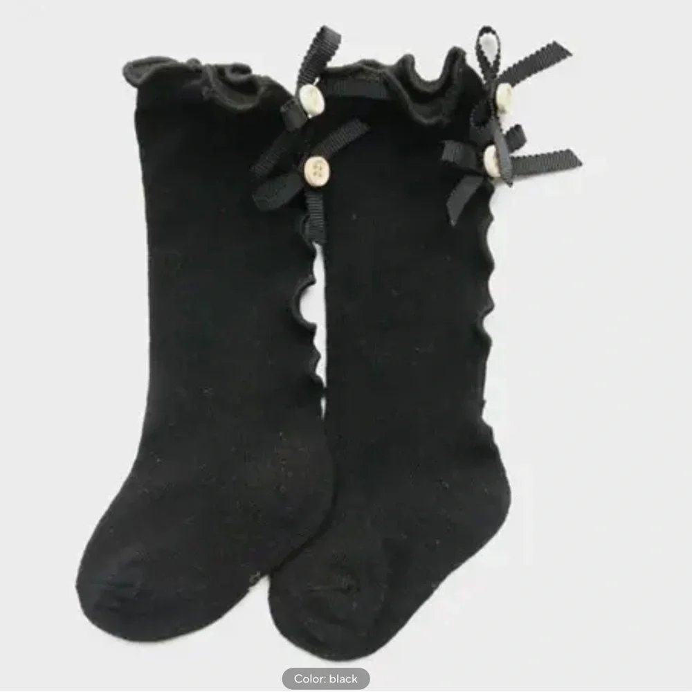 New girls ruffle and buttons fancy socks 0-12 months